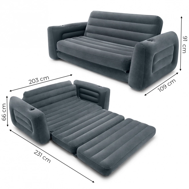 Oppustelig sofa