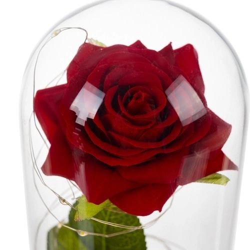 Rose i glas - lysende