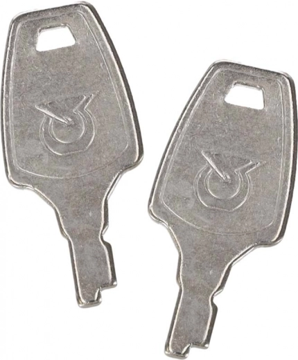 Låsbart lukke med to nøgler