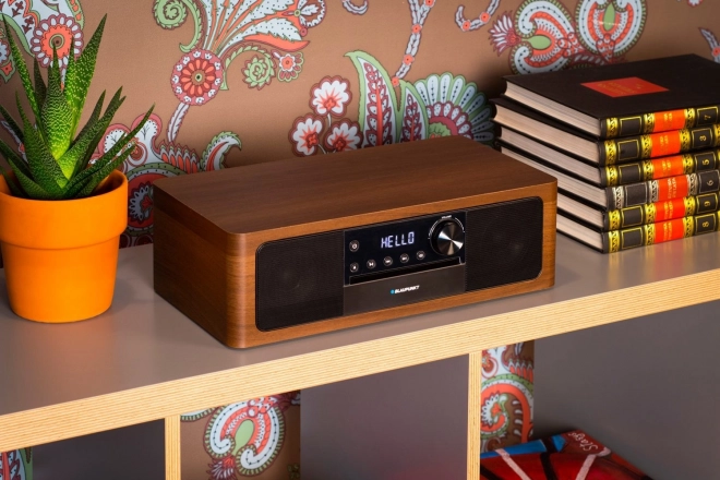 Mikrofon alt-i-en Bluetooth, HDMI ARC, optisk indgang CD/MP3/USB/AUX Ur/Alarm