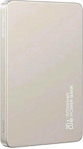 Trådløs powerbank 5000 mAh med magnetisk MagSafe-fastgørelse, 20W PD, titanium
