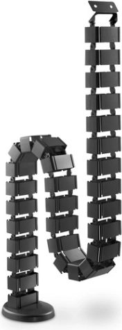 Elastisk kabelorganisator 1,3 m sort
