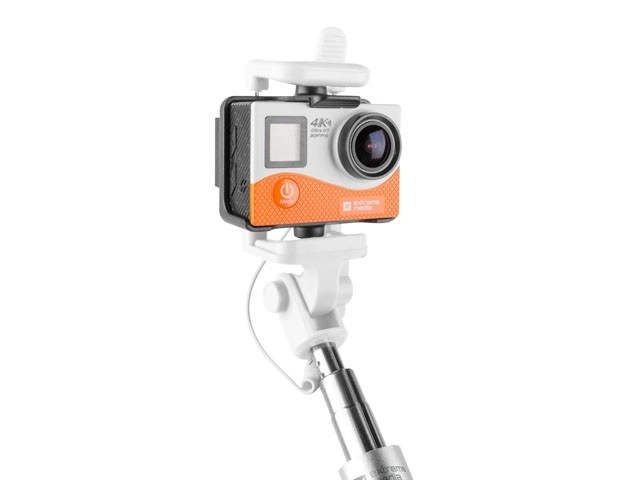Hvid selfie-stick med ledningsbetjening SF-20W