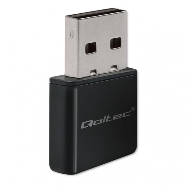 Trådløs Mini Adapter WiFi Qoltec USB 2.0 300Mbps
