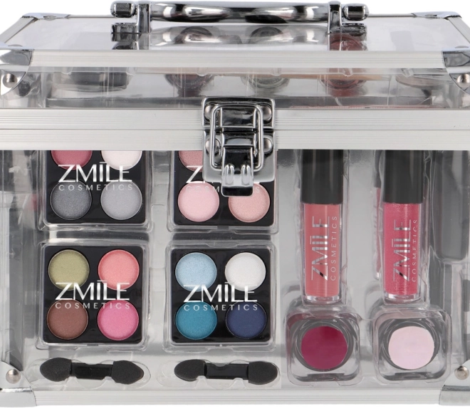 Zmile kosmetik-kuffert Acrylic – transparent makeup-sæt 42 stk.