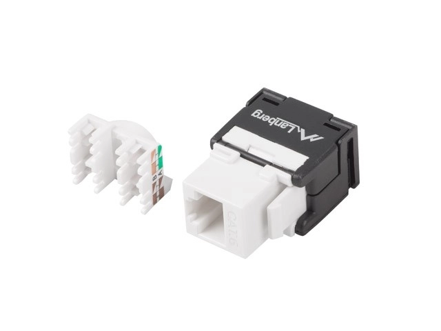 Modulær Keystone RJ45 vægudtag kat.6