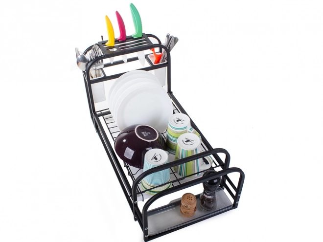 Opvaskestativ med bakke og holder i loftstil