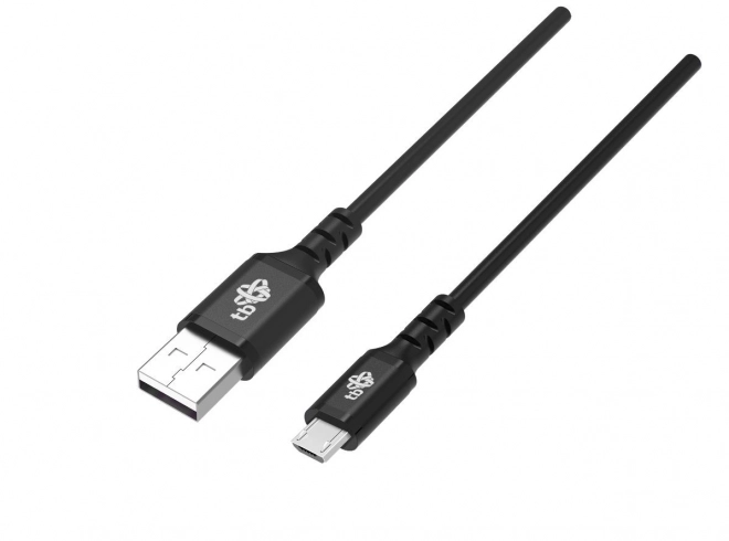 USB kabel TB 1m sort silikone med hurtig opladning