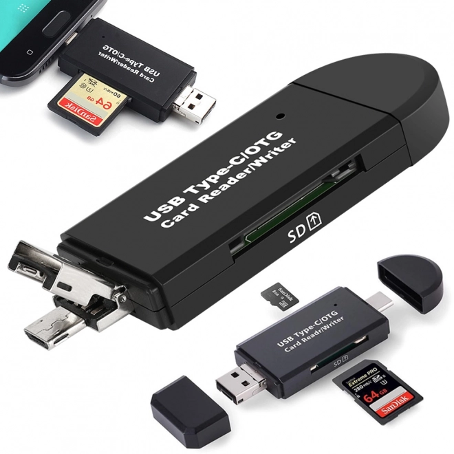 Universal kortlæser USB-C og Micro USB