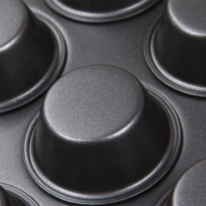 Teflon bageform til muffins med 12 silikoneforme