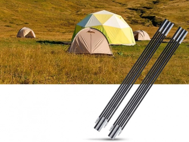 Foldbart teltstel med 6 segmenter