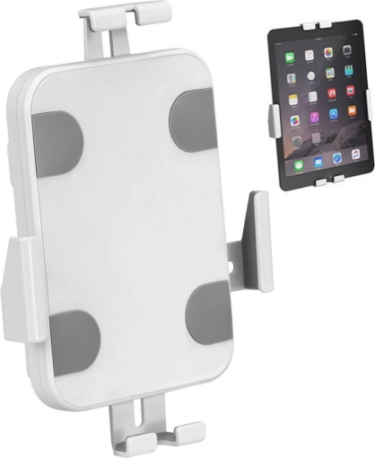 Vægmonteret reklameholder til tablet med lås MACLEAN, til tablets 7,9"–11", hvid