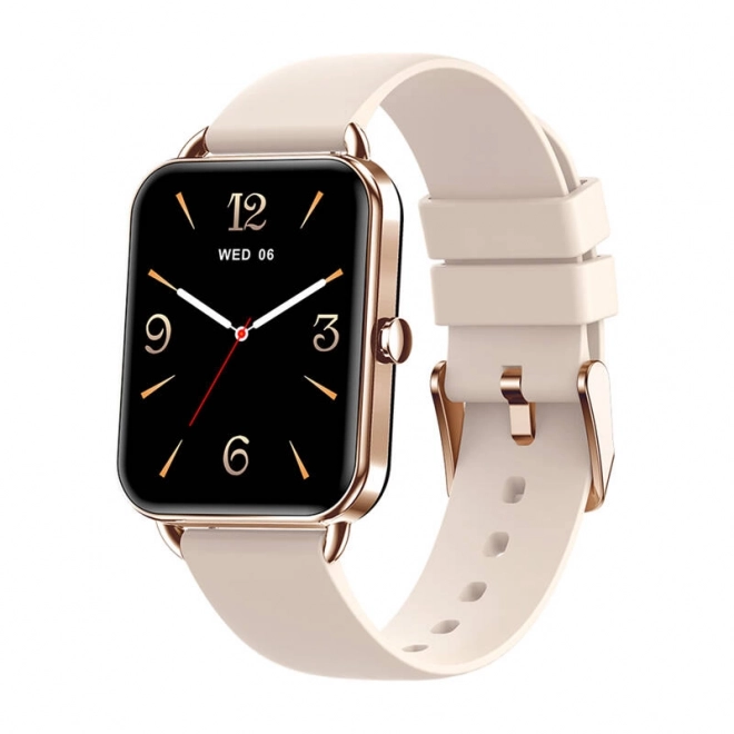 Praktiske smartwatch Colmi P20 i gylden farve
