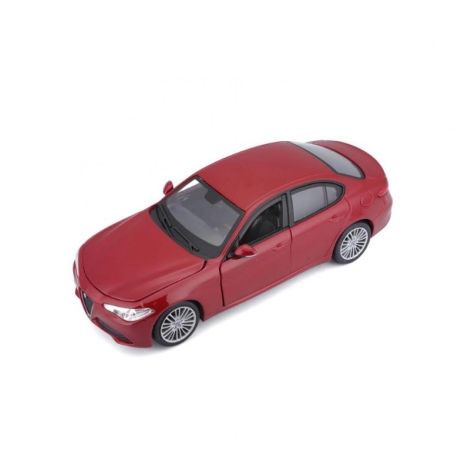 Bburago 1:24 Alfa Romeo Giulia (2016) Metallic rød 18-21080