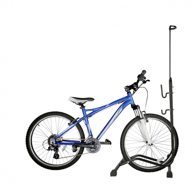 Metallisk cykelstander i sort