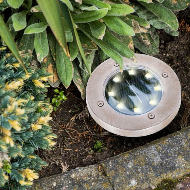 Havesolcellebelysning 8 LED 4 stk - varm hvid