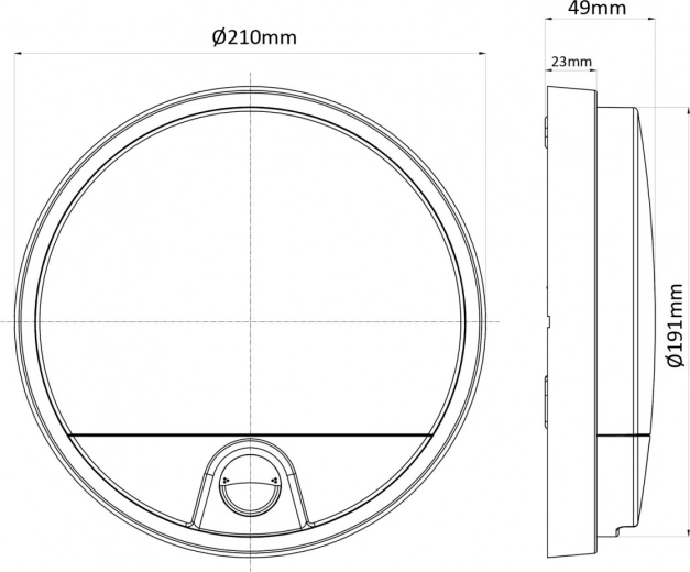 Kompakte mål for nem montering