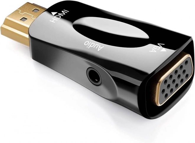 Konverter fra HDMI til VGA med lydudgang