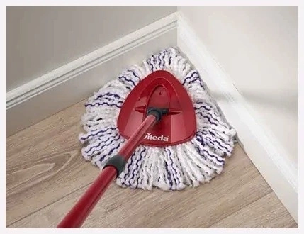Triangulært moppehoved til hjørner