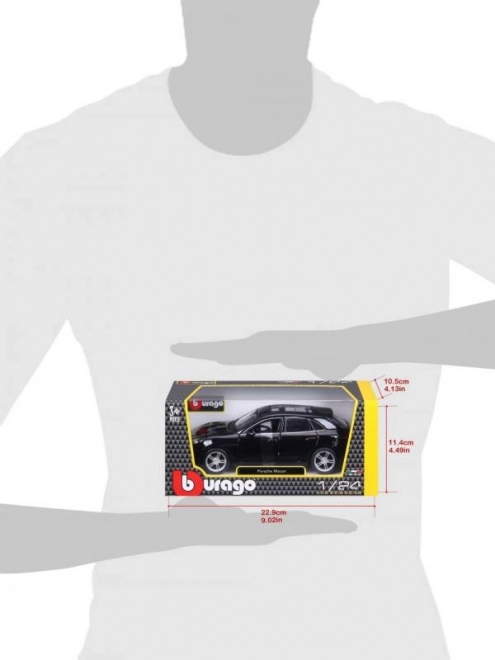 Bburago 1:24 Porsche Macan sort 18-21077