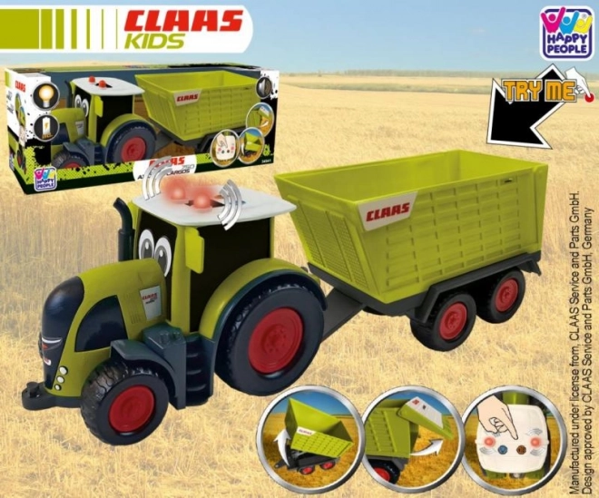 Traktor Claas med trailer