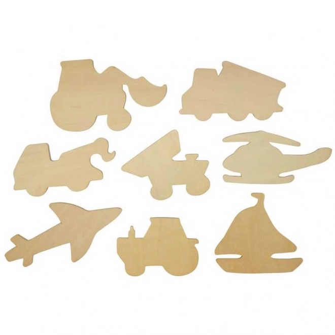 Bigjigs Toys Tegningsskabeloner til transportmidler