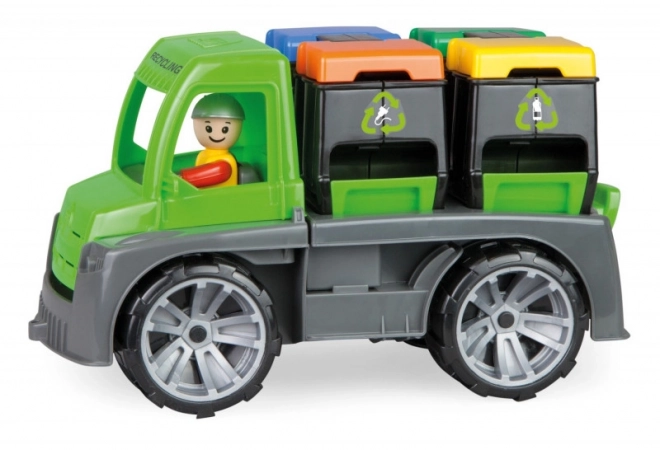 Auto Truxx lastbil med containere med figur plastik 28cm i kasse 39x16x22cm 24m+