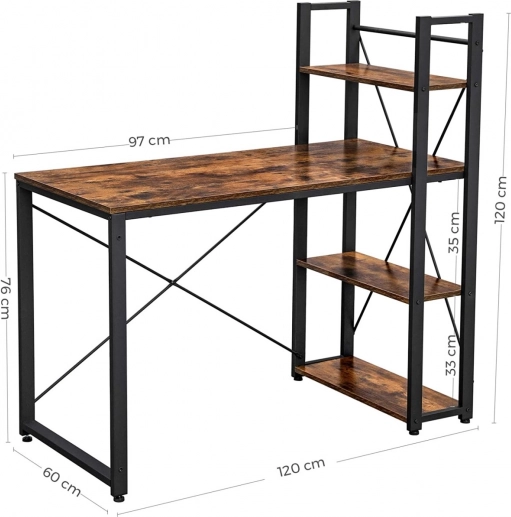 Komfortable mål 120 × 60 cm og justerbare fødder