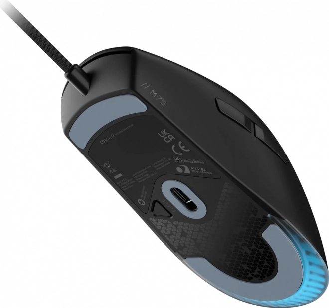 Gamingmus M75 RGB sort