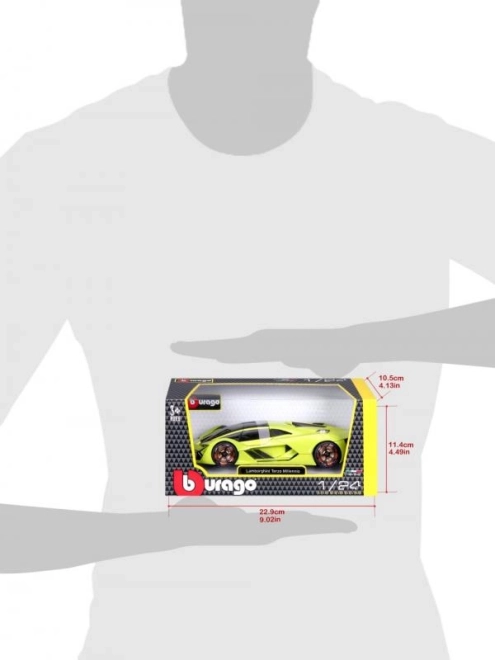 Bburago 1:24 Lamborghini Terzo Millenio Grøn
