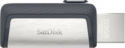 USB-flashdrev SanDisk Ultra Dual Drive USB Type‑C 128 GB, USB 3.1, op til 150 MB/s