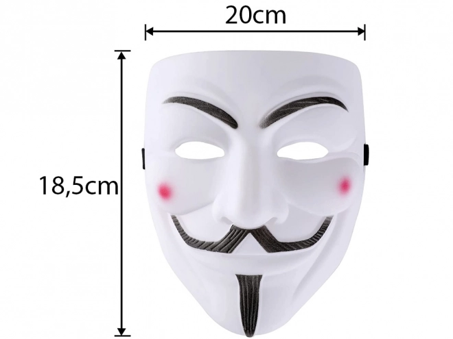 Halloweenmaske Anonymous Vendetta Acta Protest