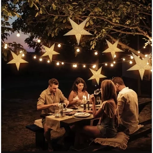 Lyspapirstjerne LED 50 cm