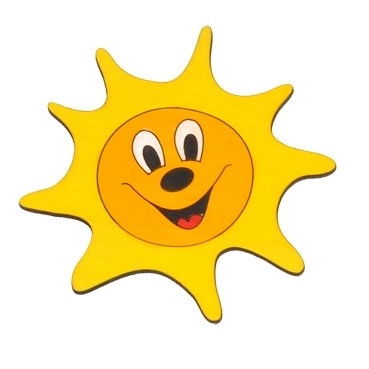 Træmøbelknop Solstråle