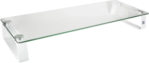Glasstander til monitor 560 × 210 mm, bæreevne 20 kg
