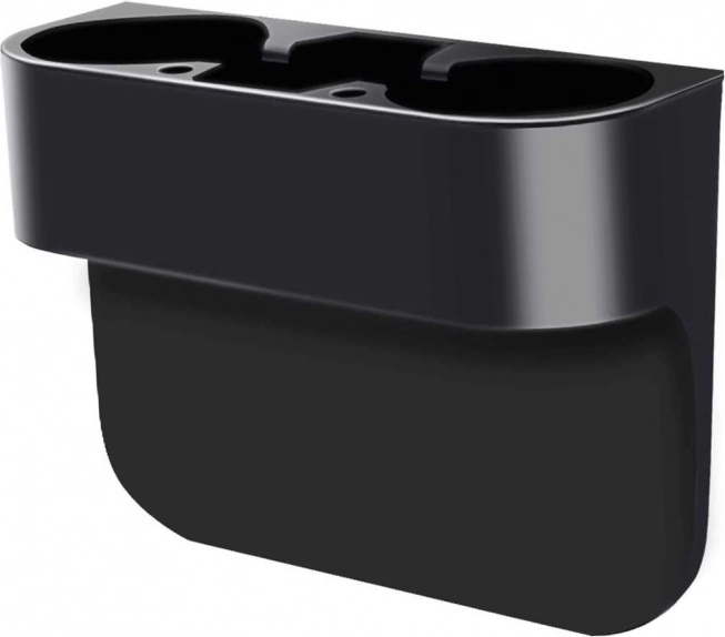 Universel bilorganizer med dobbelt kopholder og telefonrum 5-i-1