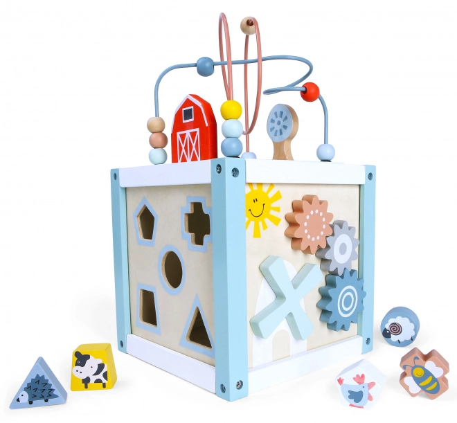 Træsættet klassifikator med klodser fra Ecotoys