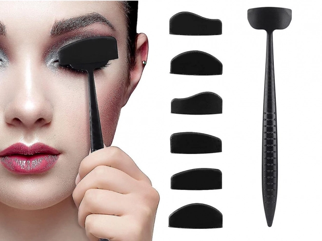 Sæt af silikoneskabeloner til eyeliner