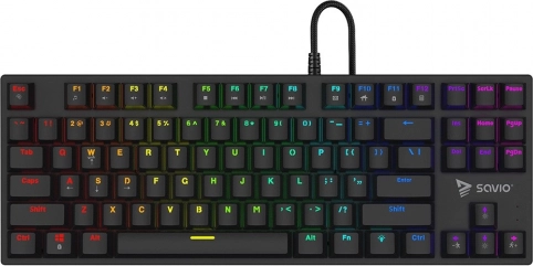 Mekanisk gamingtastatur Savio Tempest X2 RGB med Outemu Red‑kontakter