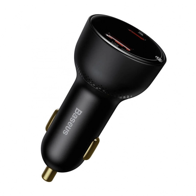 Hurtigoplader til bil Baseus USB og USB-C 100W sort