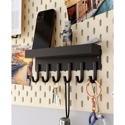 Vægophæng med hylde og magnet