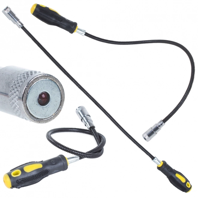 Fleksibelt magnetisk gribeværktøj med LED-lys