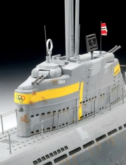Plastikmodel af tysk ubåd TYPE XXI 1/144
