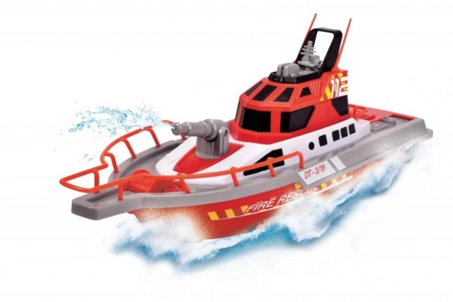 RC redningsbåd brandmænd 37cm, 3kan