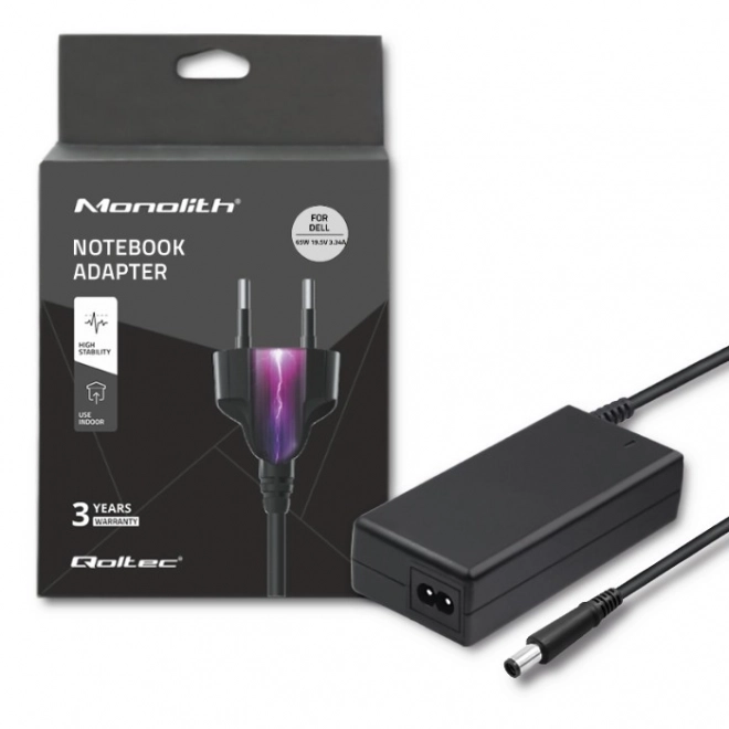 Adapter til notebook Dell 65W 19.5V 3.34A