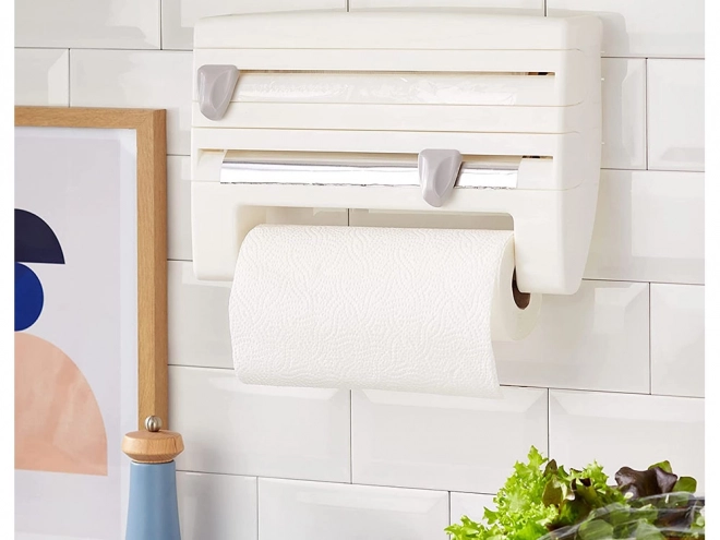 Dispenser til folie og papirhåndklæder 4 i 1