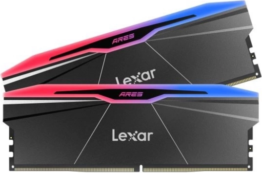lexar ares rgb ddr5 32 gb (2x16 gb) 6000 mhz cl28 sort