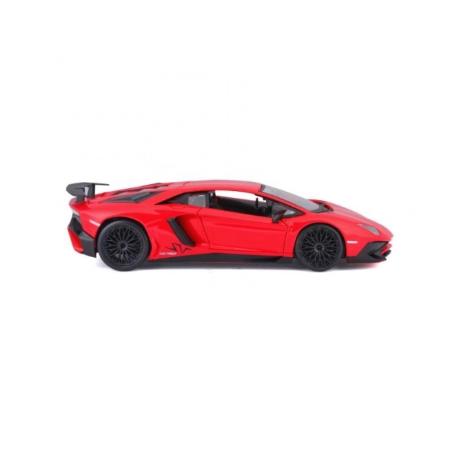 Metalmodel Bburago Lamborghini Aventador rød 1:24
