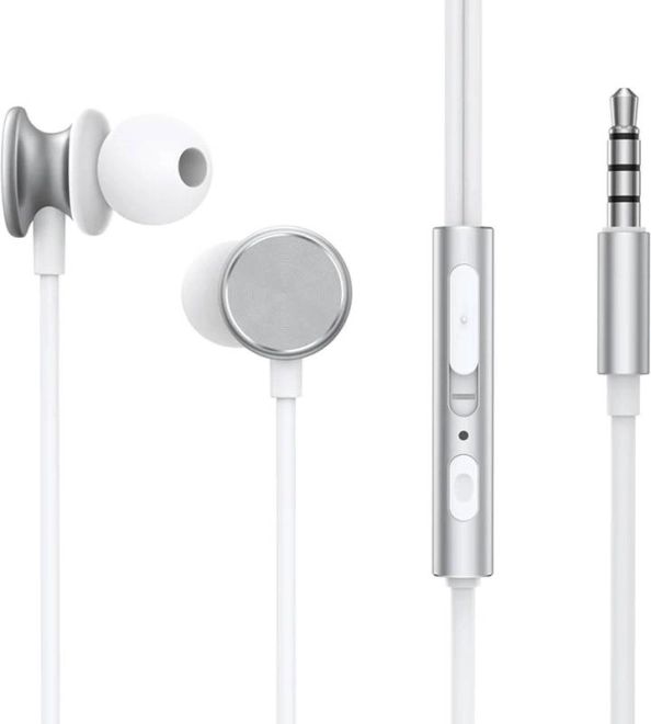 Kablede halv-in-ear øretelefoner Joyroom JR‑EW03 – Sølv