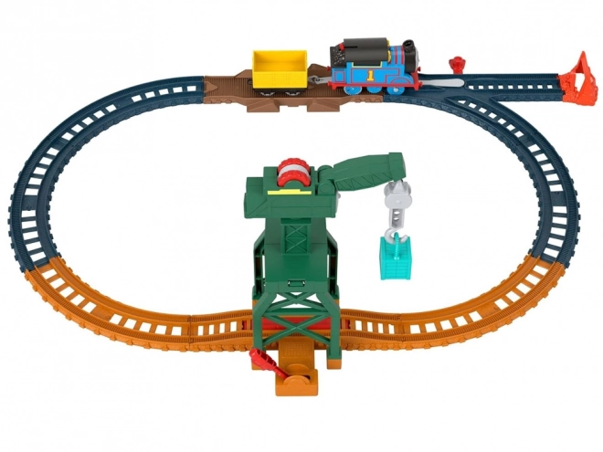 Tom og Venner lokomotiv Crane Charles og last